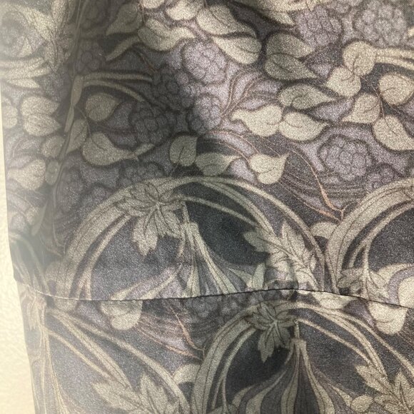 Womens The Limited Silk Floral Full Skirt Gray Black 0 NWT Lined Silk Polyester - Picture 5 of 11